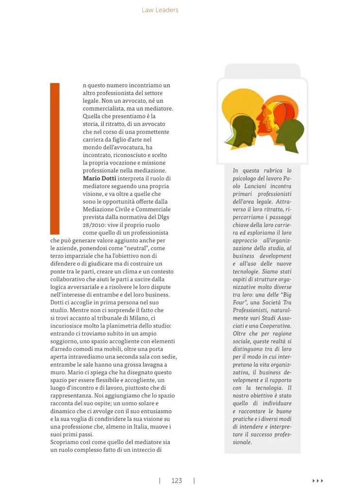 Mario Dotti, il costruttore di ponti – Legal Community MAG, maggio 2018 — pagina 2